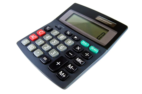 Black calculator isolated — Stock Photo, Image
