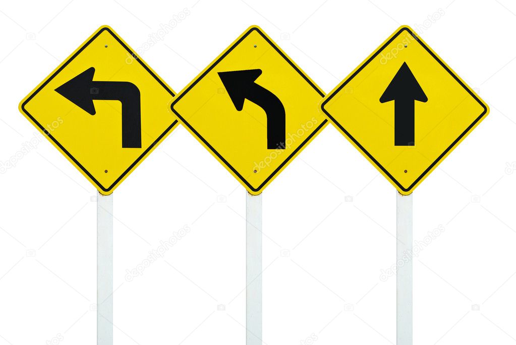 Set of traffic direction sign symbol isolated — Stock Photo © zmkstudio ...