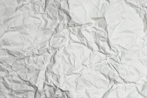 Vit skrynklig papper bakgrund struktur — Stockfoto