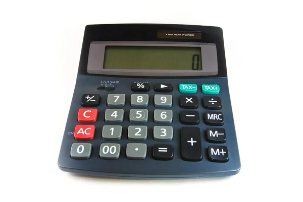 Kalkulator czarno na białym tle — Zdjęcie stockowe