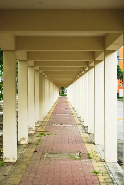 stock image Old architecture walkway path