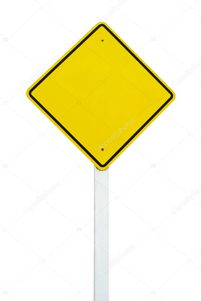 What Does A Blank Yellow Traffic Sign Mean