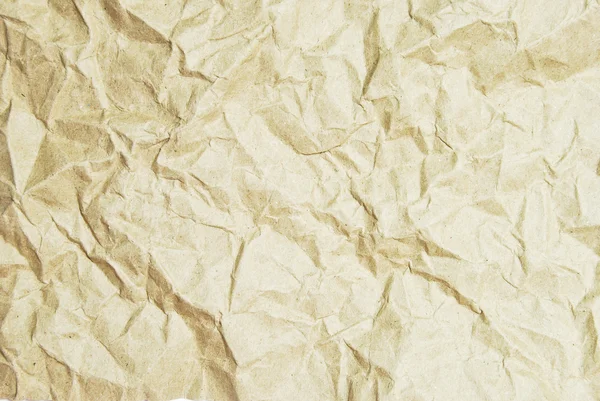 Skrynkliga återvinna papper textur bakgrund — Stockfoto