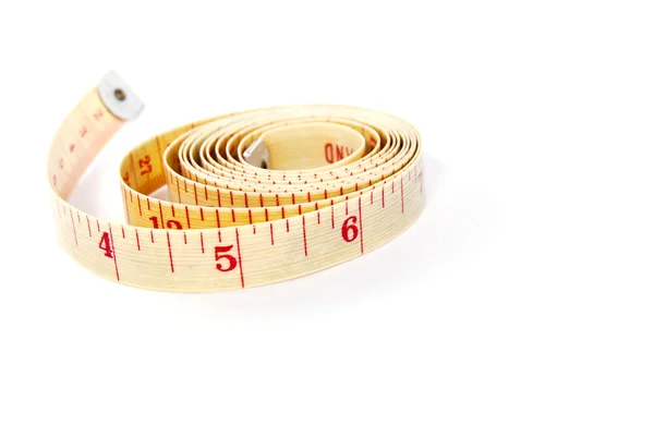 Vintage measuring tape isolated — Stock Photo, Image
