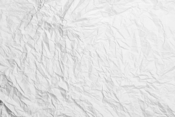 Zerknittertes Papier Weiße Textur Hintergrund — Stockfoto