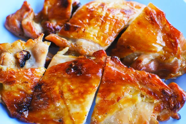 Grilled chicken asian style closeup — Stock Photo, Image