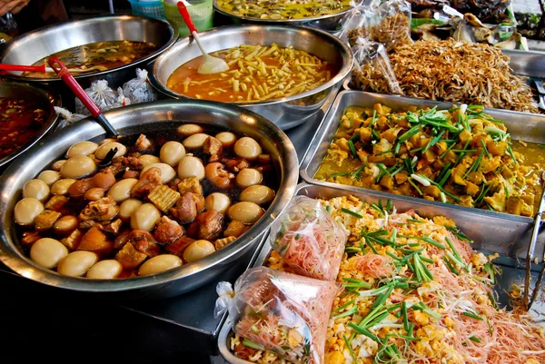 Verscheidenheid Van Thais Eten Verse Markt Azië Thailand — Stockfoto