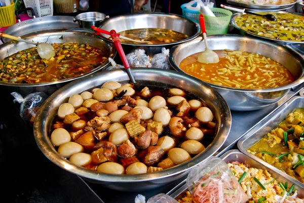 Stock image Variety of thai food in fresh market, Asia, Thailand