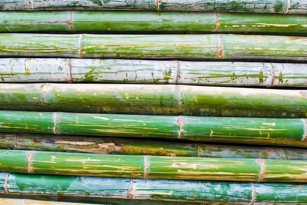Montón Bambú Almacenamiento Para Trabajos Construcción Industriales Textura Fondo — Foto de Stock