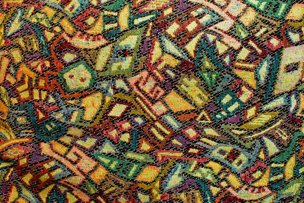 Colorful Vintage Pattern Old Fabric Background Multipurpose Use — Stock Photo, Image