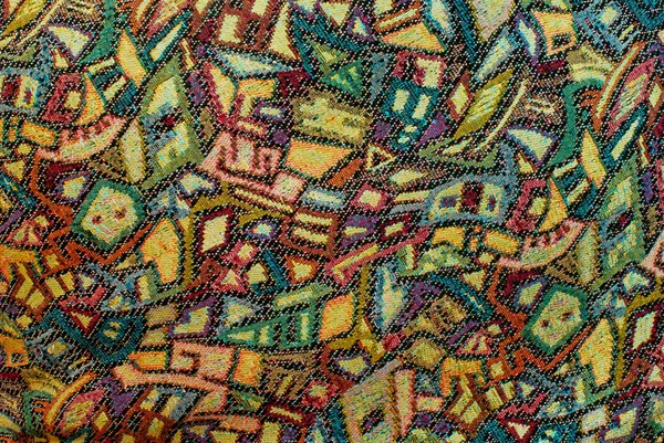 Colorful Vintage Pattern Old Fabric Background Multipurpose Use — Stock Photo, Image