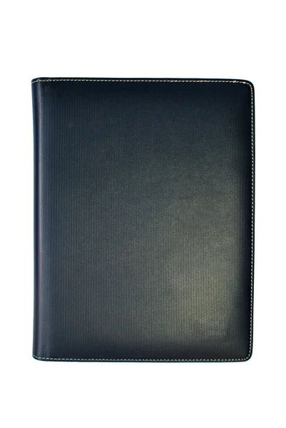 Kožený kryt notebook izolované — Stock fotografie