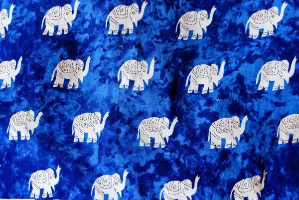 Azul Elefante Patrón Tailandés Estilo Fondo Muy Detalles — Foto de Stock