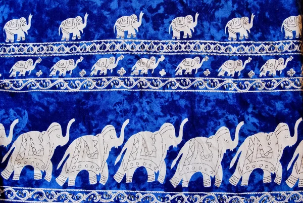Слон паттерн тайский стиль фона — стоковое фото