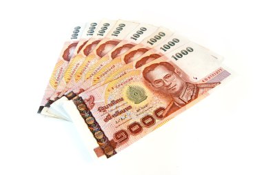 Tayland para banknot izole