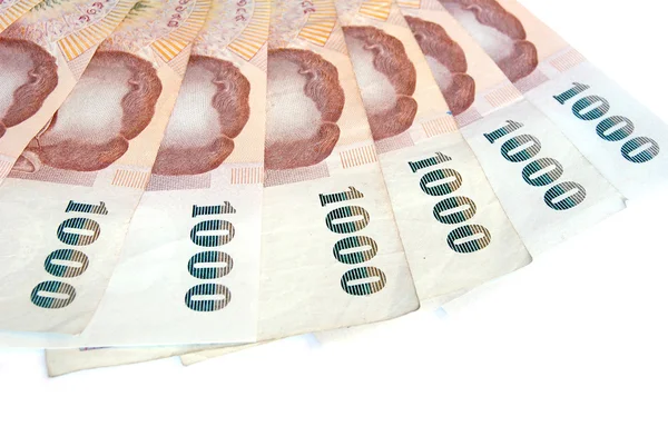 Thai money banknotes isolated — Stock Photo, Image