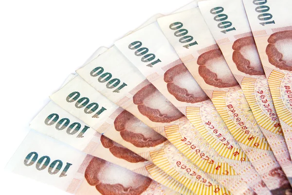 Thai money banknotes isolated — Stock Photo, Image