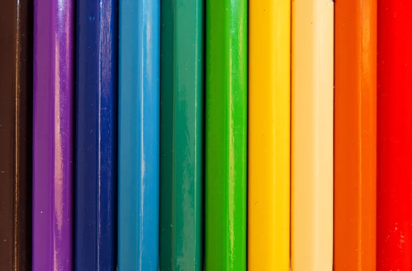 Crayons de couleur fond gros plan — Photo