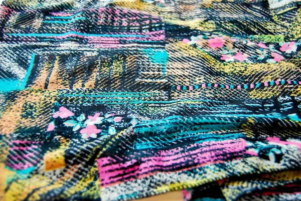 Tecido Batik com fundo padrão oriental — Fotografia de Stock