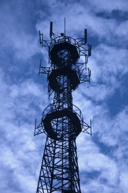 Communication signal tower clipart