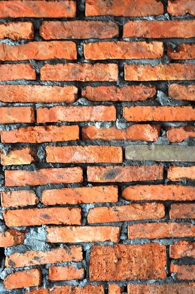 The newly built brick wall — Stock Photo, Image