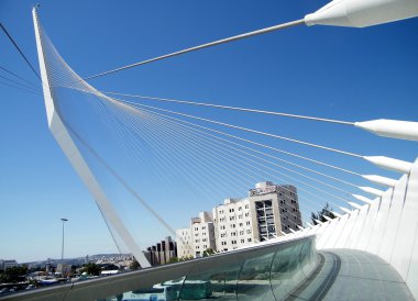 Jerusalem Calatrava Bridge 2010 clipart