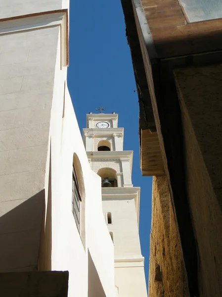 Jaffové St Peter kostelní zvonici 2010 — Stock fotografie