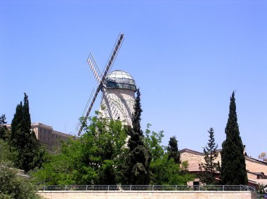Jerusalem Mill of Montefiyory 2005 clipart