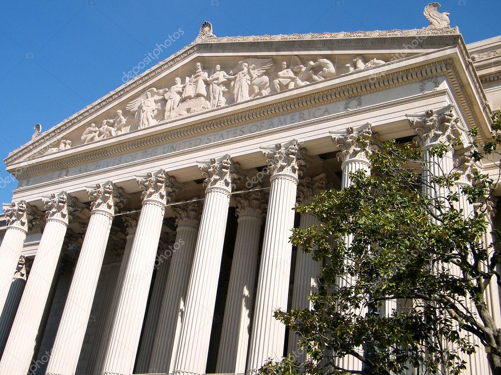 Washington National Archives Pediment 2010