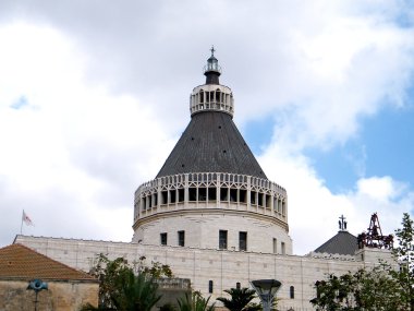 Nazareth Basilica of the Annunciation October 2010 clipart