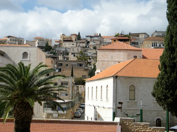 stock image Houses on the hillside in Nazareth, Israel