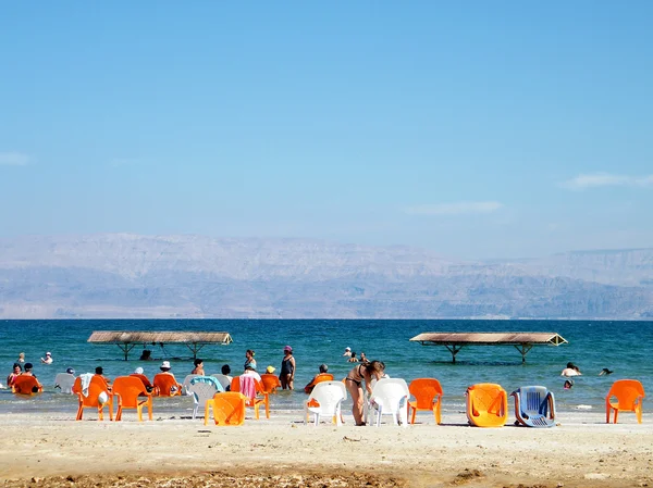 stock image Ein Gedi Dead Sea beach 2010