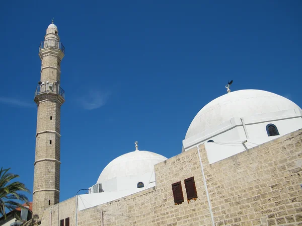 Minarete de Jaffa y cúpulas de la Mezquita Mahmoudiya 2011 — Foto de Stock