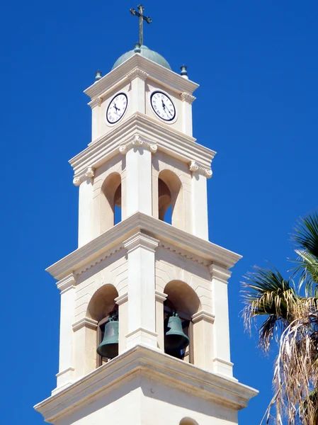 Jaffa St Peter's kerk klokkentoren 2011 — Stockfoto