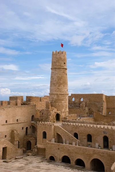 Башня рибата в монастыре, Тунис Стоковое Фото