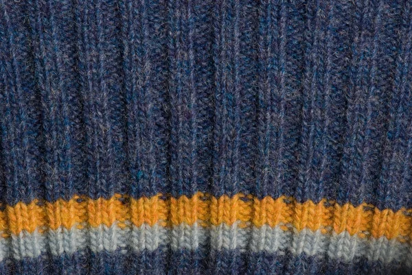 Kék kötött pulóver textúra Jogdíjmentes Stock Fotók