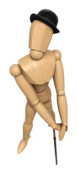 Představují dřevěné figuríny — Stock fotografie
