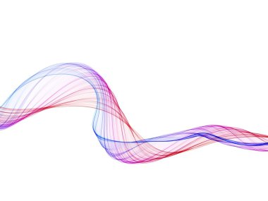 Red/purple wave clipart