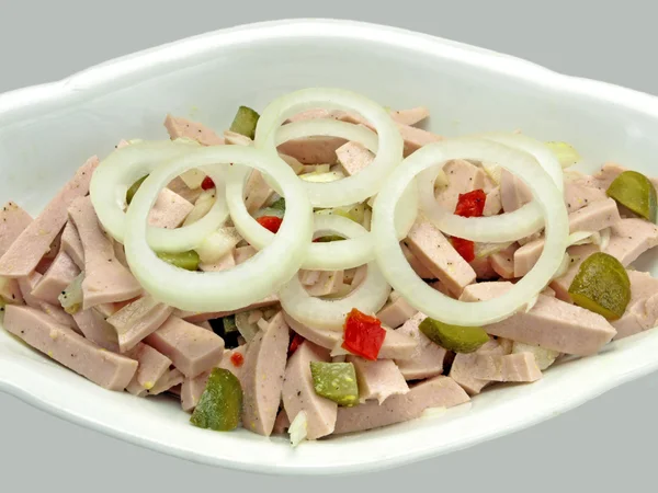 Salad of sausage — Stock Photo, Image