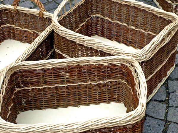 Wilow baskets — Stock Photo, Image