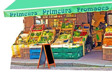 Shop in France clipart