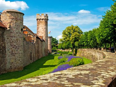 Medieval citywall clipart