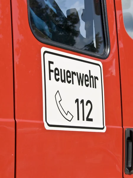 Deutsche Feuerwehr — Stockfoto