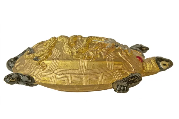 Китайская черепаха из чернильного камня для живописи — стоковое фото