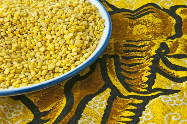 Dal, yellow lentils of India — Stock Photo, Image