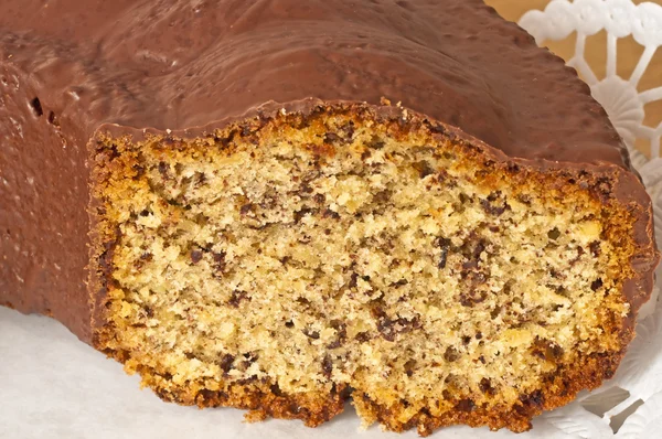 Cake van noten en chocolade — Stockfoto