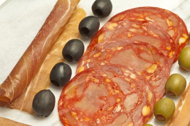 Chorizo sausage of Spain clipart