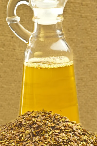 Linseed Oil Linseed — Stock Photo, Image