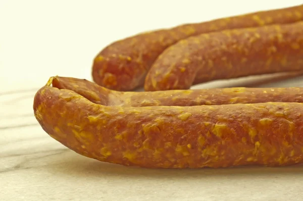 Smoked sausage of the Black Forest — Stock Photo, Image