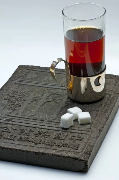 茶与茶-砖 — 图库照片